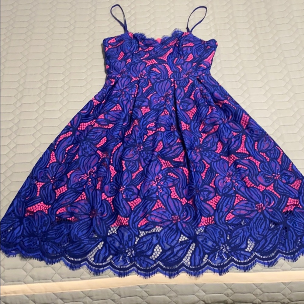Lilly Pulitzer Dress - lace overlay
